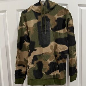 adidas Originals Camouflage Hoodie - Green and Black